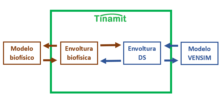 Diagrama de la estructura conceptual de Tinamït.